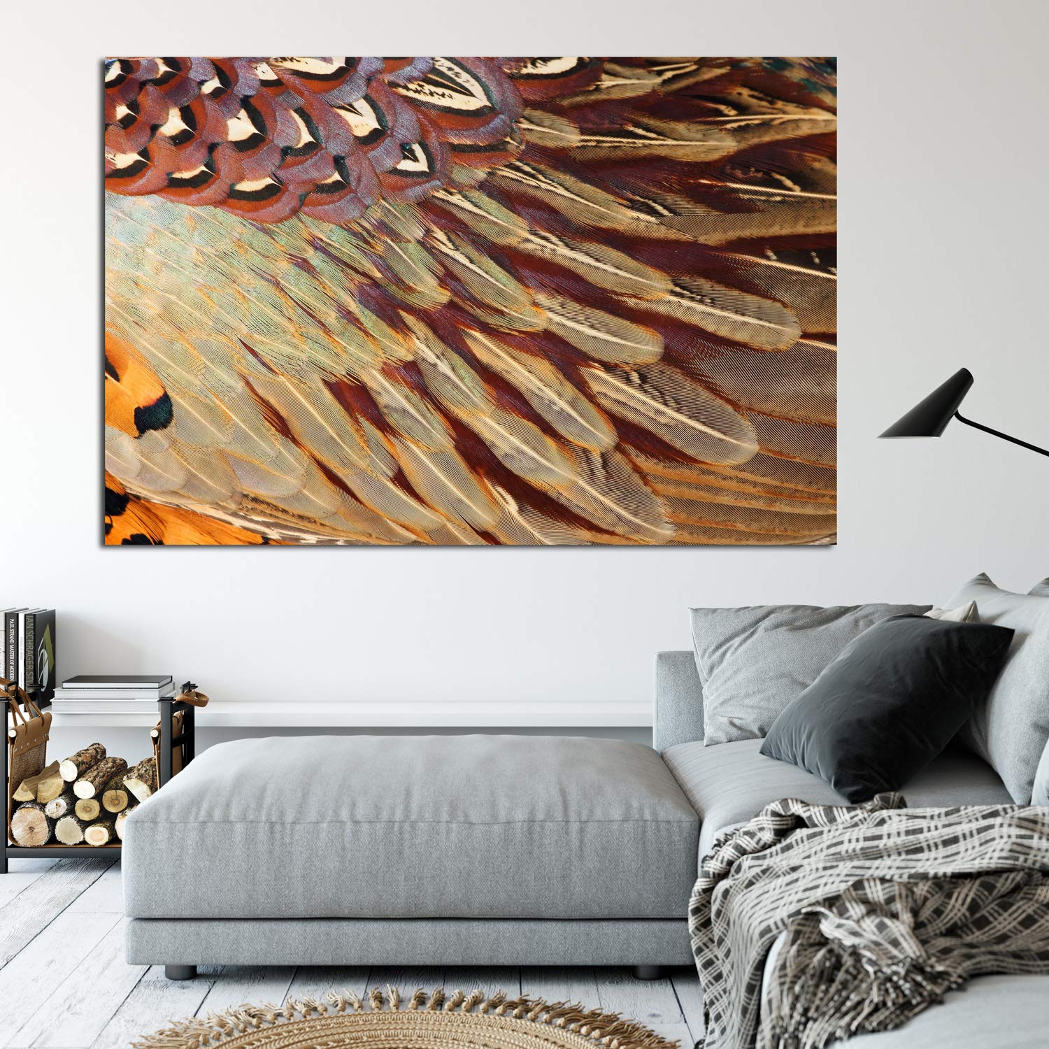 inep-b083y55ff6-feathered-fiesta-unframed-animal-nature-wall-art-showing-delicate-bird-feathers-in-earthy-tones.jpeg